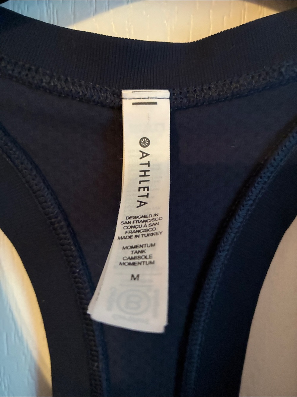 Athleta Momentum Seamless Camisole Tank Navy Blue M - Picture 6 of 6